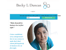 Tablet Screenshot of beckylduncan.com